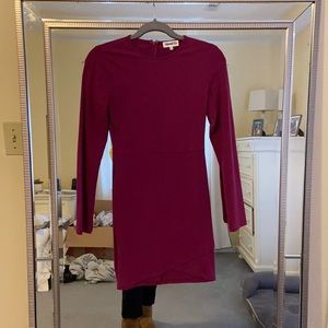 fitted pink dress